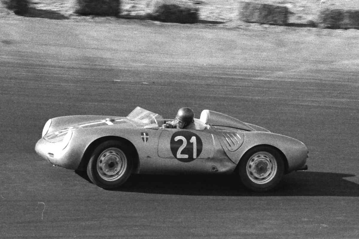 Historic photo of 1957 Porsche 550A Spyder by Wendler offered at RM Sotheby’s Villa Erba live auction 2019